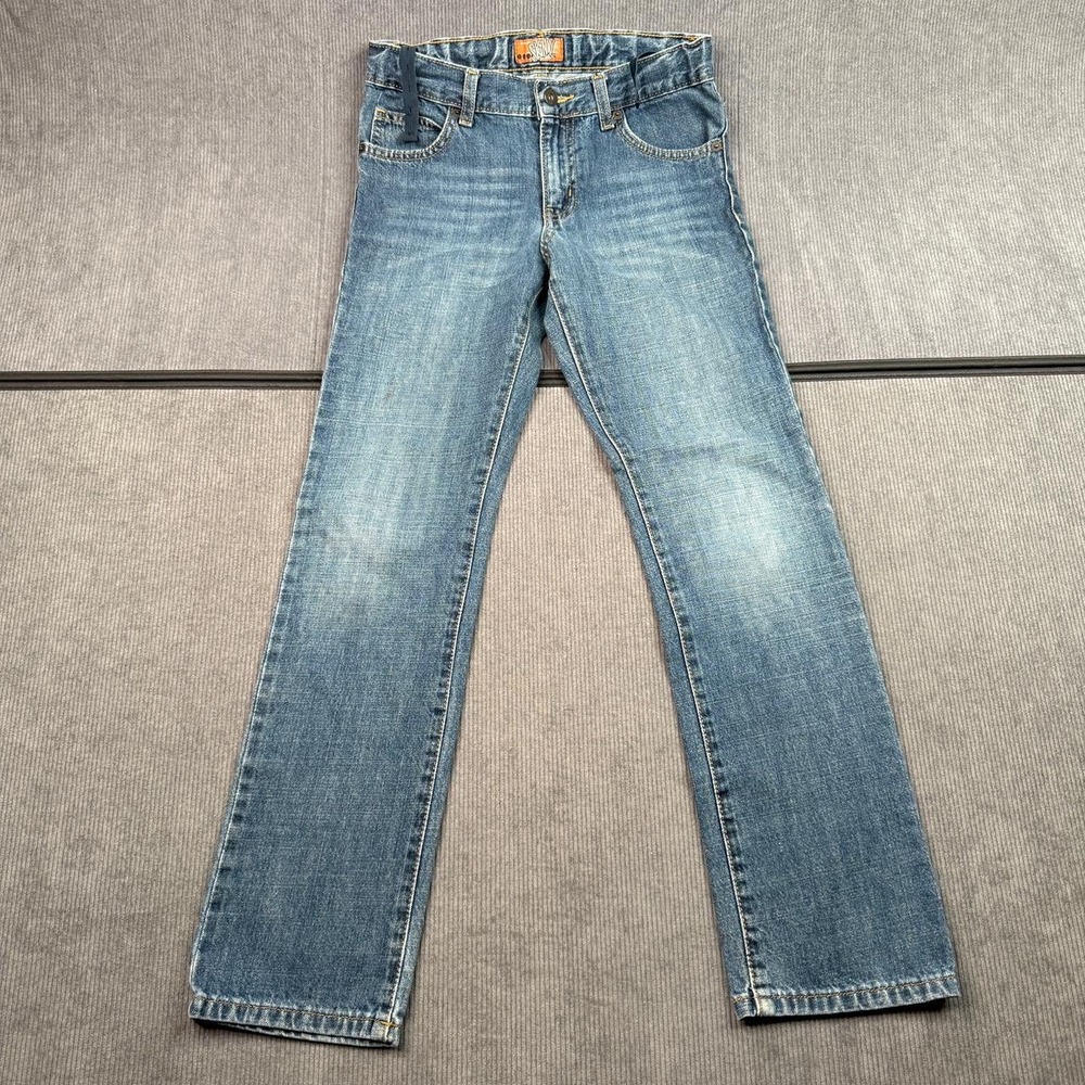 Old Navy Boys Skinny Jeans Medium Wash Blue Denim Adjustable Waist Sz 12 Regular